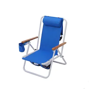 كرسي صالة للشاطئ والتخييم قابل للطي معدني عالي الجودة كرسي قابل للطي مخصص تومي باحاما