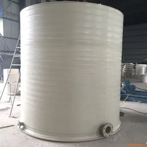 Réservoir de mélange vertical et horizontal en polypropylène PPH avec 10 mètres cubes de résistance à la corrosion alcaline saline