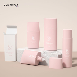 30ml primer squeeze tube and 50ml <b>sunscreen</b> bottle with white screw cap, travel portable - Product Image 4