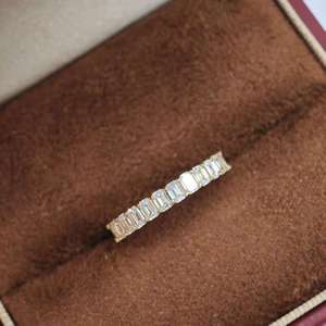 Anillo de Boda de Platino PT900 con Diamante Cultivado en Laboratorio de Corte Ovalado, Engaste de Puntas, para Unisex/Hombres/Mujeres, Uso Diario, Estilo Minimalista, Joyería UM - Product Image 5