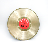 Promotion : Disque vinyle LP 7 pouces double face couleur or brillant pour usine de pressage de disques vinyles en PVC