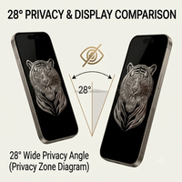 Film hydrogel de protection d'écran pour téléphone portable, motif texturé 3D, vernis, confidentialité, 120x180mm, pour machine de protection d'écran