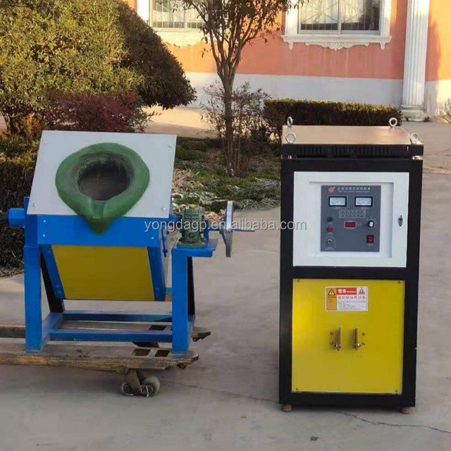Graphite Crucible Heating Electric Induction Melting Furnace for Melting Golden Copper and Steel Materials Forging Furnace