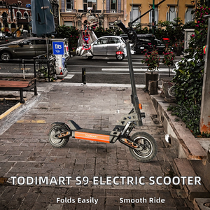 TODIMART Patinete Eléctrico Plegable para Adultos S9, Motor de 1000W, Batería de 48V 20.8Ah, Autonomía de 70-85KM, Doble Suspensión, Digital, Velocidad Máxima de 50+km/h - Product Image 1