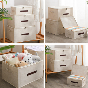 Armario de juguete para <span class=keywords><strong>ropa</strong></span>, <span class=keywords><strong>caja</strong></span> organizadora plegable para el hogar, cajón de armario, bolsa de almacenamiento, mango fuerte - Product Image 5