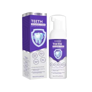 Purple whitening toothpaste fresh breath white teeth clean stains and tartar tooth paste