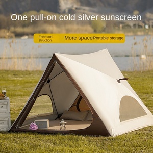 Carpa de Camping Oxford Resistente para 2-3 Personas, Fácil de Instalar, Costuras Selladas, Impermeable, Resistente al Viento y a Desgarros, de Una Sola Capa, para las Cuatro Estaciones - Product Image 1