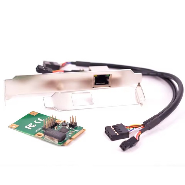 Mini PCIe Gigabit Ethernet Network Card For Mini ITX Mini PCI-e to RJ45 Port Adapter 10/100/1000 Base-T Network LAN Controller