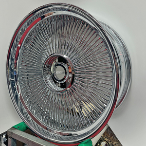 Factory Popular 13 Inch 26 Inch Chrome <b>Wheel</b> <b>Spoke</b> Rims <b>Wheels</b> 5x120.65 Chrome Rims LENZIO Wire <b>Wheels</b> - Product Image 1