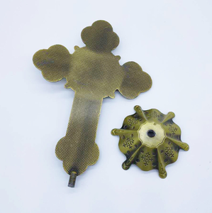 2025 nouveauté métal 21.5cm artisanat catholique couleur plaqué debout <span class=keywords><strong>Crucifix</strong></span> prière croix debout <span class=keywords><strong>Crucifix</strong></span> - Product Image 4