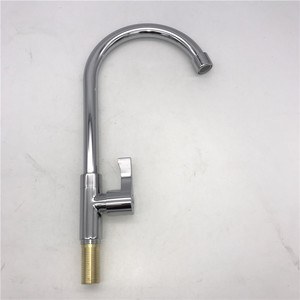 Robinet de bassin de légumes rotatif de l'évier de cuisine en cuivre vertical à ouverture rapide froide directe d'usine - Product Image 2