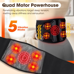 Ceinture lombaire chauffante sans fil à vibration pour massage du <span class=keywords><strong>dos</strong></span>, avec minuterie intelligente – Vente en gros à prix réduit - Product Image 4