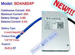 智能JK 3s 4s 5s 6s 7s 8s 12v <span class=keywords><strong>18v</strong></span> 40a 100a 200a 300a智能BMS Lifepo4适用于18650锂离子电池组JBD 6s24v - Product Image 2