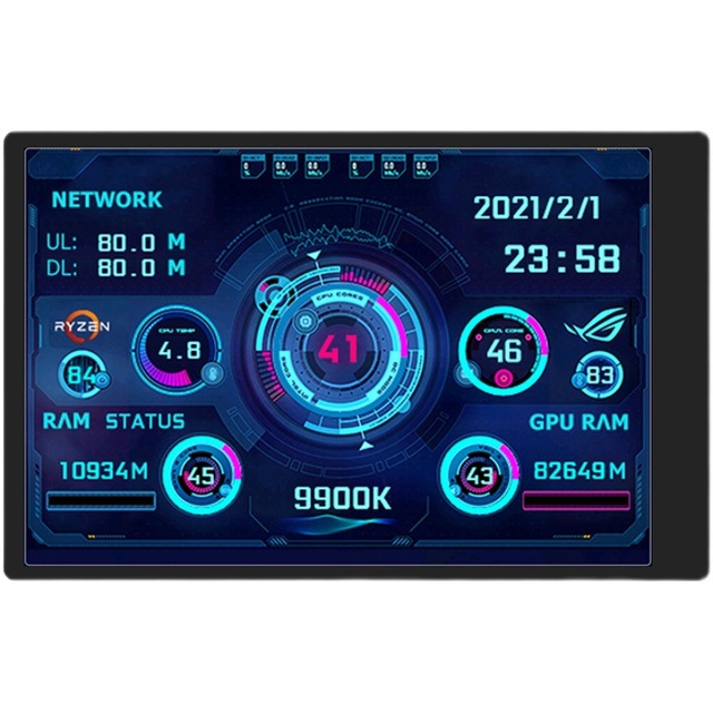 3.5 inch computer small sub screen IPS full view USB-C chassis sub screen computer temperature monitoring AIDA64 free