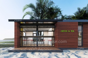 Maison préfabriquée en conteneur de 40 pieds, design moderne, installation rapide, construction en acier respirant/panneau sandwich pour bâtiment de bureaux - Product Image 5