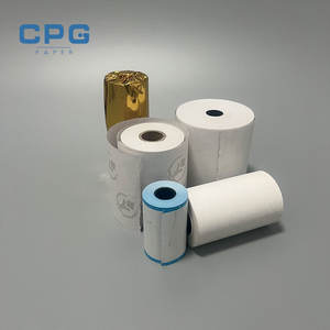 Rouleau de papier thermique de qualité professionnelle 80x80 80x70 57x40mm Faible poussière Sans BPA Papier de reçu de restaurant Rouleau d'impression recto verso - Product Image 1