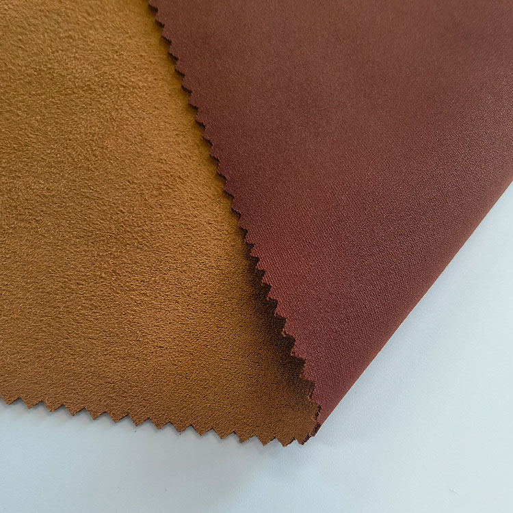 Wholesale Plain Air Layer 350GSM 96%Polyester 4%Spandex Knit Super Soft Single Side Sueded Scuba Fabric for Winter Jacket,Coat