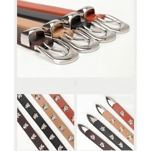 <span class=keywords><strong>Ceinture</strong></span> en cuir pour femmes, pour jeans, robes, pantalons, <span class=keywords><strong>ceinture</strong></span> de taille décontractée à la mode pour femmes avec boucle <span class=keywords><strong>argentée</strong></span> - Product Image 4