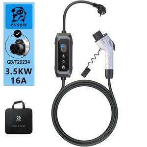 Cargador EVSOW de 3.5kw GBT, Cargador Solar para Vehículos Eléctricos, Cargador Monofásico para Coche Eléctrico, Estación de Carga para Coche Eléctrico, Cable de Carga para Vehículos Eléctricos - Product Image 1