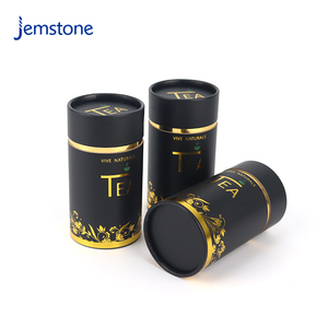 Custom Food Luxury Black Kraft Perfume <b>Cardboard</b> Tube Coffee Beans Cylinder <b>Box</b> Packaging Loose Powder Tea Paper Tube - Product Image 1