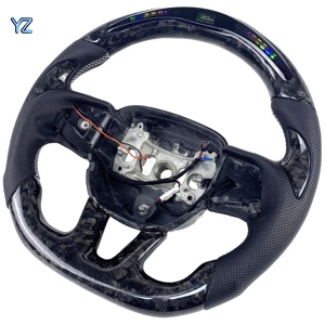 Volant de course personnalisé YZ en fibre de carbone forgée avec LED pour <span class=keywords><strong>Dodge</strong></span> Hellcat Charger <span class=keywords><strong>Challenger</strong></span> SRT <span class=keywords><strong>RT</strong></span> - Product Image 5