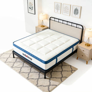 Matelas Queen, matelas <span class=keywords><strong>hybride</strong></span> de <span class=keywords><strong>14</strong></span> <span class=keywords><strong>pouces</strong></span>, noir, matelas Euro Top, fermeté moyenne pour le dos, confortable pour votre corps toute la nuit - Product Image 1