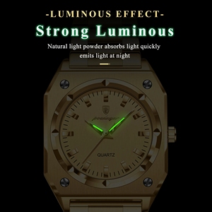 POEDAGAR 788 señoras mano luminosa cuarzo mujer reloj de pulsera reloj <span class=keywords><strong>dorado</strong></span> moda de lujo cinturón de acero inoxidable impermeable para mujer - Product Image 5