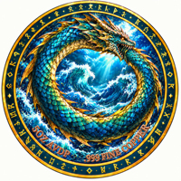 Pièce de Monnaie Unique en Cuivre 5OZ, Motif Serpent Jörmungandr de Midgard Nordique, Artisanat Métallique, Pièce Souvenir Commémorative en Relief