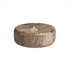 <b>Marble</b> Tealight <b>Candle</b> <b>Holder</b> With Highest Quality Round Shape <b>Candle</b> <b>Holder</b> For Wedding Home And Hotel Use - Product Image 1