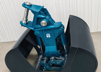 We-Attach WCB08R-V2 Nouvelle benne hydraulique rotative pour excavatrice, double coque, haute résistance, capacité personnalisée 2m³ 3m³ 4m³