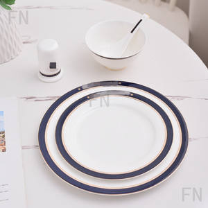 The Best-selling Blue and <b>White</b> Ceramic Tableware with <b>Gift</b> <b>Box</b> and logo Dinner Tableware Set - Product Image 3
