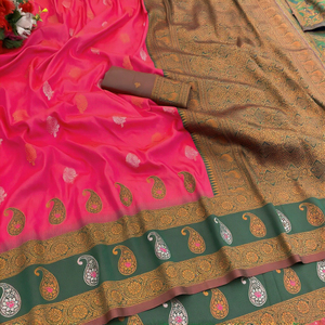 Blouse en Georgette Entièrement Brodée, Saree en Tulle à Paillettes avec Matière Polyester, Style Moderne Longueur Ras du Sol - Product Image 3