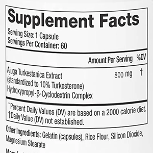 Viên Nang Nhãn Hiệu Riêng 10% 40% Turkesterone 800Mg - Product Image 3