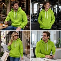 Felpa con Cappuccio da Uomo Personalizzata Essentials da Club 300 g/m² Rosa Foderata per l'Inverno Tinta Unita Oversize Produttore di Abbigliamento di Design
