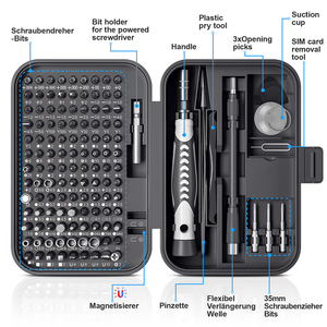 Kingsdun 130 en 1 Kit de reparación de teléfono celular Juego de puntas de destornillador de precisión Juego de herramientas de reparación electrónica magnética Juego de destornilladores - Product Image 6
