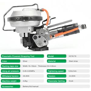 Máquina Flejadora Neumática Manual KZ19/16 para Flejes de Acero de 16mm y 19mm - Product Image 6
