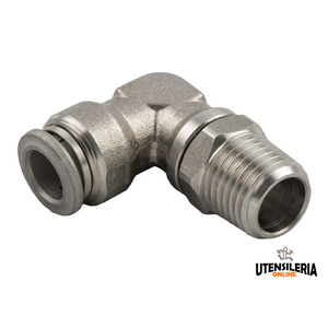 Aignep 60110 316L Acero Inoxidable Macho Cónico Ajustable L-Racores, 4-12mm (10 uds) - Product Image 1