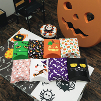 Petites boîtes en papier bonbon en forme d'oreiller pour Halloween Boîtes en papier bonbon pour fête d'Halloween