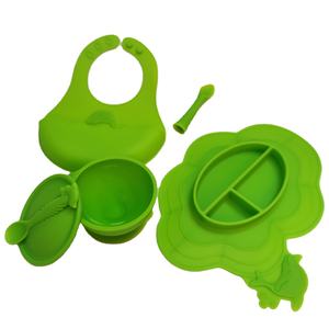 Tazón de succión de silicona personalizado de alta calidad y cuchara de entrenamiento suministros de alimentación para bebés recién nacidos - Product Image 1