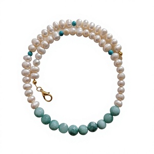 Collier en résine multicouche de qualité supérieure avec fermoir en argent tibétain et pierres naturelles, bijoux de mode unisexe pour femme - Product Image 4