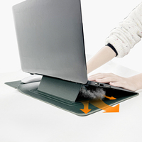 Nouveau sac pour ordinateur portable MacBook Air/Pro 15 pouces, sac de protection 16 pouces en similicuir, hauteur réglable