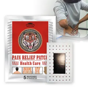 Personnalisation en usine Patch anti-douleur à la taille Tension musculaire lombaire Douleurs dorsales Plâtre analgésique de tigre