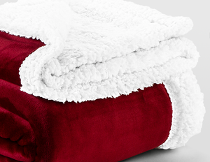 Venta a granel de alta calidad 500 GSM Sherpa Manta polar para invierno, diseño personalizado - Product Image 4