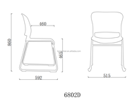 Chaise pliable institutionnelle moderne Chaise visiteur en maille pour le back office Chaise de formation des visiteurs