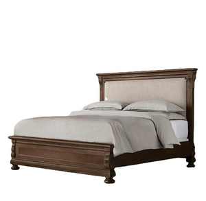 Muebles de Dormitorio de Lujo de Estilo Americano Moderno, Cama de Madera Maciza con Tapicería para Hotel o Uso Doméstico, Cama King/Queen de Madera - Product Image 6