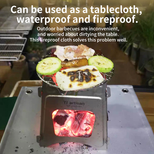 Tapis ignifuge extérieur à haute température de 62*80cm assurant des barbecues sûrs - Product Image 3