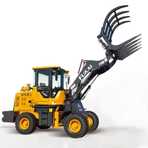 model CE certificate 1.5ton loader with pallet/wooden/grapple forks/Plain bucket/blade/sweeper/mixer