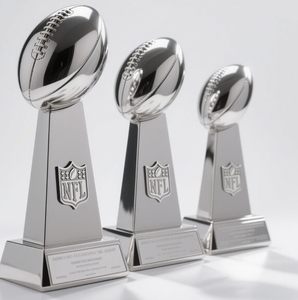 Customizável 10 polegadas 13 polegadas 22 polegadas NFL Superbowl Vince <span class=keywords><strong>Lombardi</strong></span> Campeonato Metal Casting para o Dia Nacional do Metal Crafts - Product Image 4
