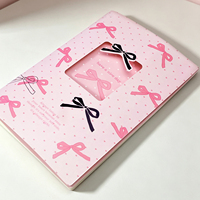 Großhandel Rosa Schleife Ausgestanztes Genähtes Papier-Notizbuch 16K Niedliches Mädchenhaftes Tagebuch Schüler-Schreibwaren Geschenk
