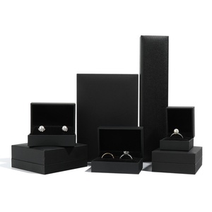 Jewellery Box Packaging Necklace and Ring <b>Boxes</b> Elegant Paper Packaging for Jewelry <b>Gift</b> Cardboard Leatherette Paper Box - Product Image 3